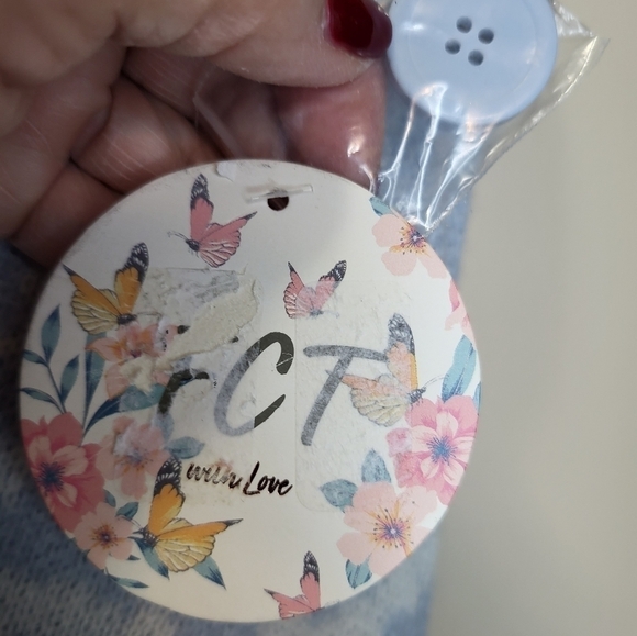 FCT Made with Love Med light blue Cardigan oversized - Picture 6 of 10